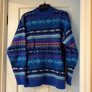 Mock turtle Shetland Wool sweater